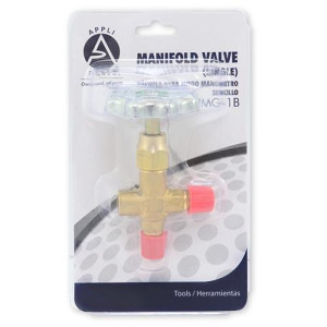 Appli Parts APMG-1B Valvula para Juego Manometro Sencillo con conexion de 1/4 pulg para refrigeracion y aire acondicionado Presion alta o baja Appli Parts APMG-1B Valvula para Juego Manometro Sencillo con conexion de 1/4 pulg para refrigeracion y aire acondicionado Presion alta o baja