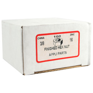 Appli Parts FZ38ZP Tuerca Hexagonal 3/8 Caja de 100 unidades Appli Parts FZ38ZP Tuerca Hexagonal 3/8 Caja de 100 unidades