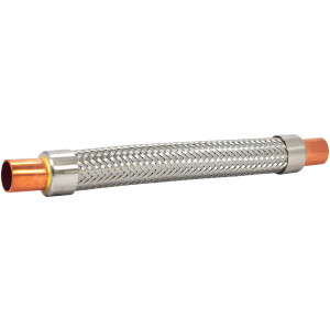 Appli Parts APVE-58 5/8 in Vibration Absorber Eliminator Sweat Connections 9-3/4 in Long 450 psi Max working and 3,265 psi Burst pressure Appli Parts APVE-58 5/8 in Vibration Absorber Eliminator Sweat Connections 9-3/4 in Long 450 psi Max working and 3,265 psi Burst pressure