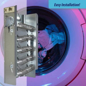 Appli Parts 279838AP Dryer Heating Element Replacement for Whirlpool 279838, Replaces 279837, 3398063, 3398064, 3403585, 8565582, W10724238, Fits Whirlpool Amana Kenmore Maytag Electric Dryers