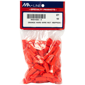 MA-Line MA01020-3 Terminal de Rosca Naranja para Cables desde AWG 14 hasta 22. Bolsa de 100 MA-Line MA01020-3 Terminal de Rosca Naranja para Cables desde AWG 14 hasta 22. Bolsa de 100