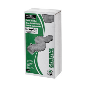 Lambro 215L Flexible White Vinyl Duct, 3 inch X 50 ft