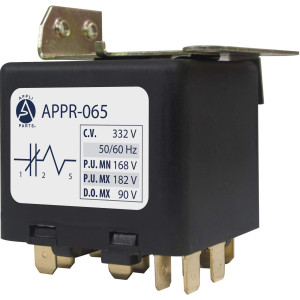 Appli Parts APPR-065 Relay Potencial 065, Voltaje de Bobina 332 V, Recogida Minima 168 V, Recogida Maxima 182 V, Caida Maxima 90 V, 50/60Hz Remplazo universal para unidades de refrigeracion y aire acondicionado Appli Parts APPR-065 Relay Potencial 065, Voltaje de Bobina 332 V, Recogida Minima 168 V, Recogida Maxima 182 V, Caida Maxima 90 V, 50/60Hz Remplazo universal para unidades de refrigeracion y aire acondicionado
