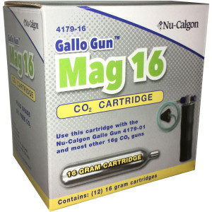 Nu-Calgon 4179-16 Gallo Gun Mag CO2 Cartridge 16gr Nu-Calgon 4179-16 Gallo Gun Mag CO2 Cartridge 16gr