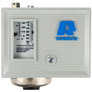 Ranco O10-1402 Presostato de Baja Sencillo, Presion 12 pulg HG a 50 psig, Diferencial de 5 a 35 psi, Capilar de 36 pulg, para sistemas de Refrigeracion Ranco O10-1402 Presostato de Baja Sencillo, Presion 12 pulg HG a 50 psig, Diferencial de 5 a 35 psi, Capilar de 36 pulg, para sistemas de Refrigeracion