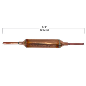 Appli Parts APFD-105S Filtro Secador de Cobre con conexion 1/4 x 1/4 pulg 25 gramos, para uso en sistema de refrigeracion y aire acondicionado
