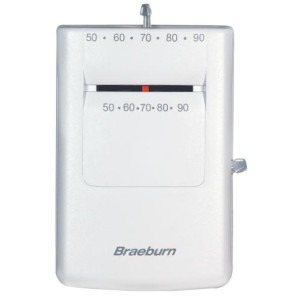 Braeburn Mechanical Megaswitch Thermostat 500, 1C / 1H Gas/Electric