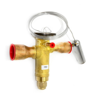Danfoss 067N3166 31TR Thermostatic expansion valve, TGE, R410A, 1-1/8x1-3/8 in Solder, ODF, 1/4 in Externally equalized, Bi-flow, -40 to 50 F replaces 067N3186