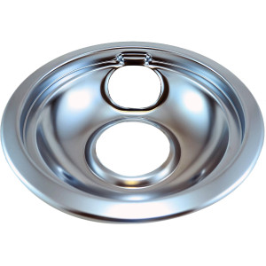 Whirlpool WPW10196406 Genuine OEM Burner Drip Bowl 6 inch  Whirlpool WPW10196406 Genuine OEM Burner Drip Bowl 6 inch