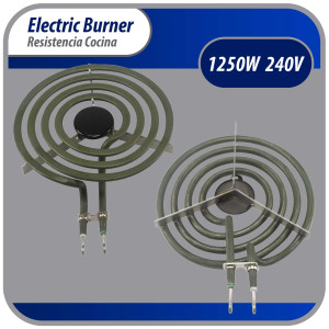 MP15YA Appli Parts Electric Range Burner Heater Element 4 Turns, 6 in, 1500 W, 240 V, Compatible with General Electric Whirlpool 660532, WP660532, WB30T10073, SU205, 660532, TS4W6215, 404080, 5303310283 MP15YA Appli Parts Electric Range Burner Heater Element 4 Turns, 6 in, 1500 W, 240 V, Compatible with General Electric Whirlpool 660532, WP660532, WB30T10073, SU205, 660532, TS4W6215, 404080, 5303310283