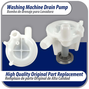 Appli Parts WP6-2022030AP Washing Machine Drain Pump Compatible with Whirlpool replaces 202203, LP117, 200724, 202204, 202532, 202540, 2-0724, 2-11054, 2-2203, 2-2204, 2-2532, 2-2540, 2-737, 200737 Appli Parts WP6-2022030AP Washing Machine Drain Pump Compatible with Whirlpool replaces 202203, LP117, 200724, 202204, 202532, 202540, 2-0724, 2-11054, 2-2203, 2-2204, 2-2532, 2-2540, 2-737, 200737