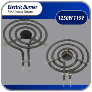 Appli Parts REC-136 Range Heater Element 3 Turns, 6 in, 110 V, Universal Replacement SP111YA, TS3W6111, SU207, S36Y11-120V and others Appli Parts REC-136 Range Heater Element 3 Turns, 6 in, 110 V, Universal Replacement SP111YA, TS3W6111, SU207, S36Y11-120V and others