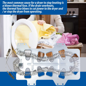 DC47-00019A Appli Parts dryer Heating Element DC47-00019AAP replacement for original part Samsung Dryer and other Compatible Model with heating coil part number  DC47-00019A Appli Parts dryer Heating Element DC47-00019AAP replacement for original part Samsung Dryer and other Compatible Model with heating coil part number