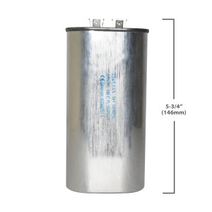 Appli Parts Run Capacitor for ac 75 Mfd uF (microfarads) 370VAC CBB65 Oval Universal fit for hvac and other applications 2-3/4 in Wide 1-3/4 in Depth 5-3/4 in Height CON-75-370
 Appli Parts Run Capacitor for ac 75 Mfd uF (microfarads) 370VAC CBB65 Oval Universal fit for hvac and other applications 2-3/4 in Wide 1-3/4 in Depth 5-3/4 in Height CON-75-370