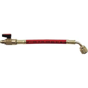 Uniweld Refrigeration Hose 6 in Red with Valve UBV146R 90052