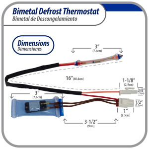 Appli Parts APBT-S4008FP Bimetal Termico Tipo Asiatico 3 Cables Abre 8C y Cierra -4C, Fusible 70C 2conectores, cables marron y marron,Referencia BIM-4008 / Termodisco Appli Parts APBT-S4008FP Bimetal Termico Tipo Asiatico 3 Cables Abre 8C y Cierra -4C, Fusible 70C 2conectores, cables marron y marron,Referencia BIM-4008 / Termodisco