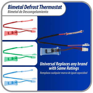 Appli Parts APBT-S4008FP Bimetal Termico Tipo Asiatico 3 Cables Abre 8C y Cierra -4C, Fusible 70C 2conectores, cables marron y marron,Referencia BIM-4008 / Termodisco Appli Parts APBT-S4008FP Bimetal Termico Tipo Asiatico 3 Cables Abre 8C y Cierra -4C, Fusible 70C 2conectores, cables marron y marron,Referencia BIM-4008 / Termodisco