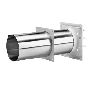 Rejilla de Ventilacion Blanca 4" Lambro Con Tubo de 11 pulgadas 267W