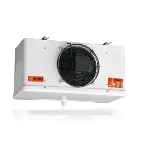 Oyon OEA3001086D-1 Evaporador para Cuarto Frio 7125 Btu media y 5208 Btu baja, 1 ventilador 12 in, descongelamiento electrico, 110 V 1 Ph 60 Hz, 5 FPI perfil medio, reemplaza KLP105LES2 y KLP106LES2