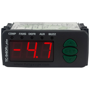 Full Gauge TC-940Ri Plus Controlador Electronico para Congelacion. 2 Sensores, 4 Salidas, 1 Entrada Digital, 12V y 110/220V con fuente transformador incluida, Compatible con Sitrad Full Gauge TC-940Ri Plus Controlador Electronico para Congelacion. 2 Sensores, 4 Salidas, 1 Entrada Digital, 12V y 110/220V con fuente transformador incluida, Compatible con Sitrad