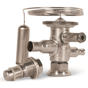 Danfoss 068U2414 1/4 - 7.5TR Cuerpo de Valvula de Expansion, TUA, R410A, 3/8x1/2pulg, Soldable, ODF, Ecualizacion Interna Single-flow, -40 to 50 F, Capacidad determinada por Orificio Venta Separada