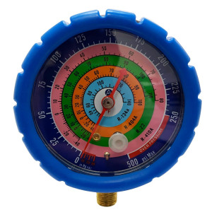 Appli Parts APMG-GA3L Low Side R134/R22/R404/R410 Replacement Analog Manifold Gauge, Pressure psi Scale, Temperature Fahrenheit Scale Appli Parts APMG-GA3L Low Side R134/R22/R404/R410 Replacement Analog Manifold Gauge, Pressure psi Scale, Temperature Fahrenheit Scale