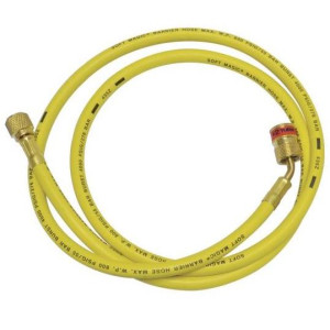 Uniweld EZM5Y Manguera Manometro 60 pulg, 120 cm, Amarilla, conexiones 1/4 x 5/16, CFC,HCFC,HFC,R410, Ez-Turn, Anti-Blowback Uniweld EZM5Y Manguera Manometro 60 pulg, 120 cm, Amarilla, conexiones 1/4 x 5/16, CFC,HCFC,HFC,R410, Ez-Turn, Anti-Blowback
