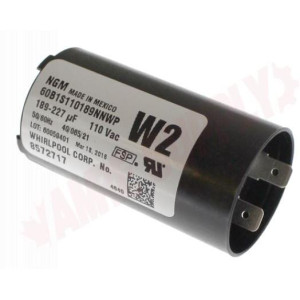 Whirlpool WP8572717 Genuine OEM Capacitor 189-227mfd 110vac  
Fits: 8572717 2859 357021 3949169 661606 W10161696 W10244889 Whirlpool WP8572717 Genuine OEM Capacitor 189-227mfd 110vac  
Fits: 8572717 2859 357021 3949169 661606 W10161696 W10244889