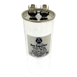Appli Parts Run Capacitor for ac 70 Mfd uF (microfarads) 370VAC CBB65 Round Universal fit for hvac and other applications in High in Wide CON-70-370-R
 Appli Parts Run Capacitor for ac 70 Mfd uF (microfarads) 370VAC CBB65 Round Universal fit for hvac and other applications in High in Wide CON-70-370-R