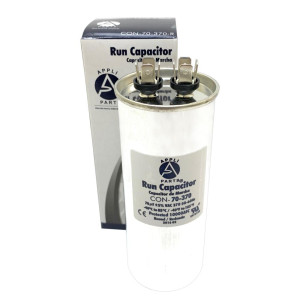 Appli Parts Run Capacitor for ac 70 Mfd uF (microfarads) 370VAC CBB65 Round Universal fit for hvac and other applications in High in Wide CON-70-370-R
 Appli Parts Run Capacitor for ac 70 Mfd uF (microfarads) 370VAC CBB65 Round Universal fit for hvac and other applications in High in Wide CON-70-370-R