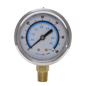 Uniweld GSL312-3 Esfera de 2.5 pulg Rellena de Liquido (Glicerina), Conector 1/4 pulg NPT, 0-60 Psi, 0-4 Bar Uniweld GSL312-3 Esfera de 2.5 pulg Rellena de Liquido (Glicerina), Conector 1/4 pulg NPT, 0-60 Psi, 0-4 Bar