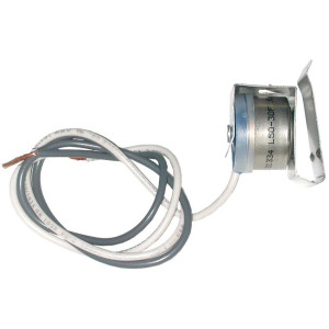 Appli Parts APBT-L50C Bimetal Termico 2 Cables Abre a 10C y Cierra a -1C, con clip, cables de colores gris y blanco, Referencia BIM-34 / Termodisco Appli Parts APBT-L50C Bimetal Termico 2 Cables Abre a 10C y Cierra a -1C, con clip, cables de colores gris y blanco, Referencia BIM-34 / Termodisco