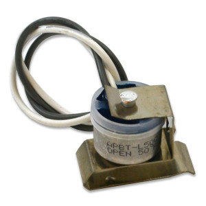 Appli Parts APBT-L50C Bimetal Termico 2 Cables Abre a 10C y Cierra a -1C, con clip, cables de colores gris y blanco, Referencia BIM-34 / Termodisco Appli Parts APBT-L50C Bimetal Termico 2 Cables Abre a 10C y Cierra a -1C, con clip, cables de colores gris y blanco, Referencia BIM-34 / Termodisco