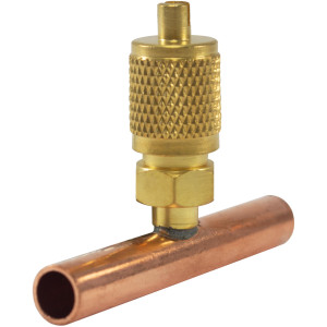 MA-Line AF3134 1/4in ODS x 5/16in Tee de Cobre Soldada con Puerto de 1/4pulg Flare Macho (3 por Caja)