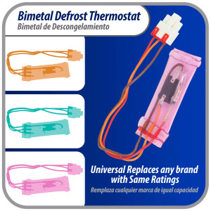 Appli Parts APBT-R2006FP Bimetal Termico Tipo Asiatico 3 Cables Abre 12C Cierra -5C Fusible 72C con 1 conector Cables Negro / Naranja / Rojo, Referencia BIM-2006, 14JB2006, PB302 Termodisco Appli Parts APBT-R2006FP Bimetal Termico Tipo Asiatico 3 Cables Abre 12C Cierra -5C Fusible 72C con 1 conector Cables Negro / Naranja / Rojo, Referencia BIM-2006, 14JB2006, PB302 Termodisco