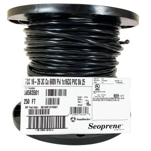 16-4 Cable de Senal - 600 Volt - Mini-Split Cable 250 Pies Color Negro 58583501 16-4 Cable de Senal - 600 Volt - Mini-Split Cable 250 Pies Color Negro 58583501