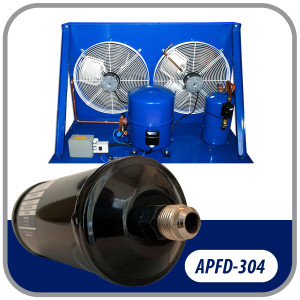 Appli Parts APFD-304 Filtro Secador 1/2 pulg para linea Liquido para Sistemas de Refrigeracion y aire acondicionado 304 SAE Rosca Universal Unidireccional 267mm Largo 100mm Ancho
 Appli Parts APFD-304 Filtro Secador 1/2 pulg para linea Liquido para Sistemas de Refrigeracion y aire acondicionado 304 SAE Rosca Universal Unidireccional 267mm Largo 100mm Ancho