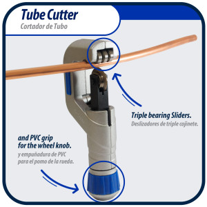 Appli Parts APT-TC550 Corta Tubo para tuberias de 1/4 a 2 pulg (5 a 50 mm) ideal para tuberias de Cobre, Aluminio, PVC y otros materiales blandos Appli Parts APT-TC550 Corta Tubo para tuberias de 1/4 a 2 pulg (5 a 50 mm) ideal para tuberias de Cobre, Aluminio, PVC y otros materiales blandos