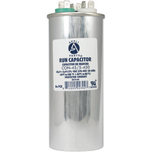 Appli Parts Condensador Capacitor de Marcha 45+5 Mfd uF (microfaradios) 370VAC o 450VAC CBB65 Universal Aire acondicionado y aplicaciones Redondo UL E476928 13.3cm Alto 5cm Ancho CON-45/5-450
 Appli Parts Condensador Capacitor de Marcha 45+5 Mfd uF (microfaradios) 370VAC o 450VAC CBB65 Universal Aire acondicionado y aplicaciones Redondo UL E476928 13.3cm Alto 5cm Ancho CON-45/5-450