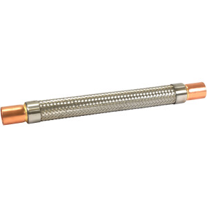 Appli Parts APVE-78 7/8 in Vibration Absorber Eliminator Sweat Connections 11-1/2 in Long 450 psi Max working and 3,265 psi Burst pressure Appli Parts APVE-78 7/8 in Vibration Absorber Eliminator Sweat Connections 11-1/2 in Long 450 psi Max working and 3,265 psi Burst pressure