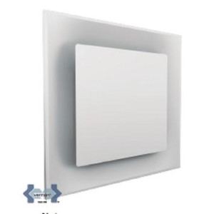 Difusor Plafon con Placa Cuadrada Aluminio Blanco 8" Diametro DPLLB08 Vermont