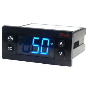 Danfoss ERC 112C Refrigeration Controller for Glass Door Merchandisers,  Commercial Fridges, Freezers, and Various Additional Applications 110/220V 4 Relay Output, 2 Temperature Sensors Not Included, Blue Display. Unprogrammed 080G3106, 080G3216, 080 Danfoss ERC 112C Refrigeration Controller for Glass Door Merchandisers,  Commercial Fridges, Freezers, and Various Additional Applications 110/220V 4 Relay Output, 2 Temperature Sensors Not Included, Blue Display. Unprogrammed 080G3106, 080G3216, 080