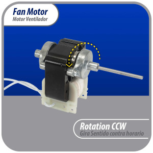 Appli Parts APFM-4680 13 W Motor Ventilador, 110 V, 50/60 Hz, 0.25 A, 3000 rpm, Rotacion CCWSE remplazo Universal para Condensadores NUV-4680, 4680JB1026C y otros numeros originales Appli Parts APFM-4680 13 W Motor Ventilador, 110 V, 50/60 Hz, 0.25 A, 3000 rpm, Rotacion CCWSE remplazo Universal para Condensadores NUV-4680, 4680JB1026C y otros numeros originales