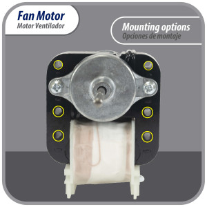 Appli Parts APFM-4680 13 W Motor Ventilador, 110 V, 50/60 Hz, 0.25 A, 3000 rpm, Rotacion CCWSE remplazo Universal para Condensadores NUV-4680, 4680JB1026C y otros numeros originales Appli Parts APFM-4680 13 W Motor Ventilador, 110 V, 50/60 Hz, 0.25 A, 3000 rpm, Rotacion CCWSE remplazo Universal para Condensadores NUV-4680, 4680JB1026C y otros numeros originales