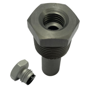 Pozo Termometrico Aluminio Fullgauge, 30mm Rosca 1/2 npt Pozo Termometrico Aluminio Fullgauge, 30mm Rosca 1/2 npt