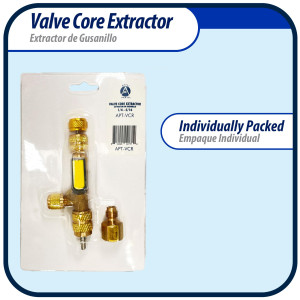 Appli Parts APT-VCR Valve Core Remover Tool with 1/4 to 5/16 in port adaptor