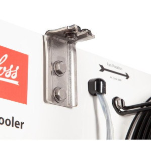 Danfoss 114U0012 Evaporador Optyma MBP/LBP R404 8.4K Btu/hr 25F SST MBP 7.1K Btu/hr -20F SST LBP Deshielo Electrico 6FPI Perfil Bajo 2 x Ventilador Axial ECM 300mm DACC RX L084.1A4/E1 230V/1Ph/60Hz 