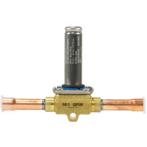 Danfoss 032F1204 Solenoid Valve 3/8 in ODF x 3/8 in ODF Normally Closed NC EVR 3
032F5084 replaces 032F7115