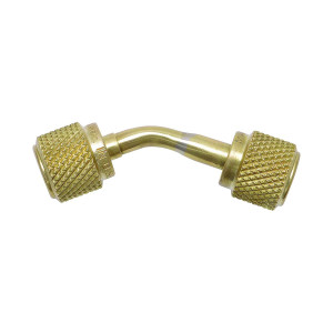 Uniweld UVGA Vacuum Gauge Adapter 1/4 x 1/4 in Female Flare, hose nut with gasket and valve depressor on one end and hose nut with gasket without valve depressor on the other end