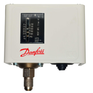 Danfoss 060-117391 High Pressure Switch KP5 with Manual Max Reset, 43 psi Differential SPDT with 1/4 Flare Male Pressure Connection 060-117366 Danfoss 060-117391 High Pressure Switch KP5 with Manual Max Reset, 43 psi Differential SPDT with 1/4 Flare Male Pressure Connection 060-117366